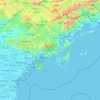 Mapa topográfico Provinz Quảng Ninh, altitude, relevo