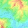 Mapa topográfico Montcourt, altitude, relevo