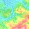 Mapa topográfico Harthau, altitude, relevo