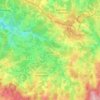 Mapa topográfico Vallière, altitude, relevo
