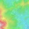 Mapa topográfico Piobetta, altitude, relevo