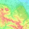 Mapa topográfico Paulhac, altitude, relevo