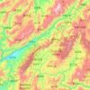 Mapa topográfico Gengma Dai and Va Autonomous County, altitude, relevo