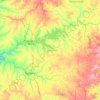 Mapa topográfico Durazno, altitude, relevo