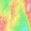 Mapa topográfico Pedanía San Antonio, altitude, relevo