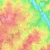 Mapa topográfico Mazeirat, altitude, relevo