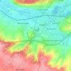 Mapa topográfico Marconne, altitude, relevo