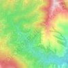 Mapa topográfico Valle-d'Alesani, altitude, relevo