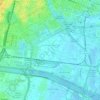Mapa topográfico Quatre Carreres, altitude, relevo