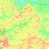 Mapa topográfico Guareí, altitude, relevo