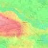 Mapa topográfico Tyumen, altitude, relevo