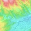 Mapa topográfico Catllar, altitude, relevo