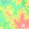 Mapa topográfico São João, altitude, relevo