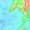 Mapa topográfico Forquilhinha, altitude, relevo