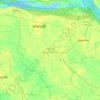 Mapa topográfico Rajbari, altitude, relevo