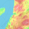 Mapa topográfico Portugal Cove - St. Philips, altitude, relevo