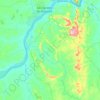 Mapa topográfico Xambioá, altitude, relevo