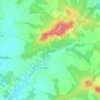 Mapa topográfico Sainte-Lheurine, altitude, relevo