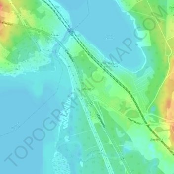 Mapa topográfico Варшко, altitude, relevo