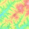 Mapa topográfico Tamboara, altitude, relevo