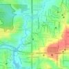 Mapa topográfico São Geraldo, altitude, relevo