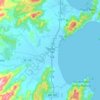 Mapa topográfico Tijucas, altitude, relevo