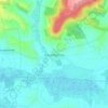 Mapa topográfico Coizard-Joches, altitude, relevo