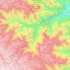 Mapa topográfico Ongón, altitude, relevo