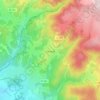 Mapa topográfico Chaniat, altitude, relevo