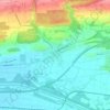 Mapa topográfico Müllheim, altitude, relevo