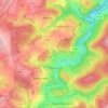Mapa topográfico Hentern, altitude, relevo