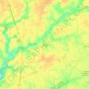 Mapa topográfico Maves, altitude, relevo