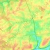 Mapa topográfico Feignies, altitude, relevo