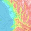 Mapa topográfico Nayarit, altitude, relevo