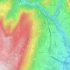 Mapa topográfico Châtillon-en-Michaille, altitude, relevo