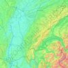 Mapa topográfico Jura français, altitude, relevo