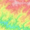 Mapa topográfico Lourdoueix-Saint-Pierre, altitude, relevo
