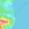 Mapa topográfico Sisco, altitude, relevo