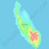 Mapa topográfico Capul Island, altitude, relevo