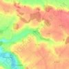 Mapa topográfico Gas, altitude, relevo