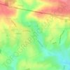 Mapa topográfico Bécourt, altitude, relevo
