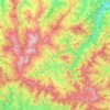 Mapa topográfico Firenzuola, altitude, relevo