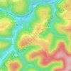 Mapa topográfico Garrebourg, altitude, relevo