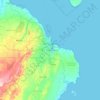 Mapa topográfico Dar es Salaam, altitude, relevo