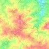 Mapa topográfico Combrand, altitude, relevo