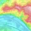 Mapa topográfico Vaux-sur-Seine, altitude, relevo