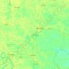 Mapa topográfico Jhenaidah Sadar Upazila, altitude, relevo