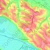 Mapa topográfico Villebrumier, altitude, relevo