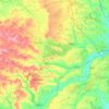 Mapa topográfico Rutland, altitude, relevo