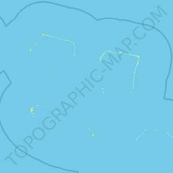 Mapa topográfico Arutua, altitude, relevo